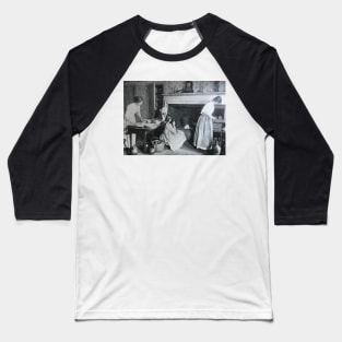 Apple Pie Baking in black and white Baseball T-Shirt